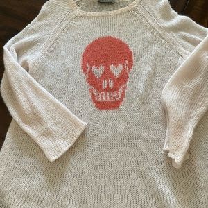 Wooden Ships oversized skull sweater-heart eyes for Valentine’s Day! NWOT